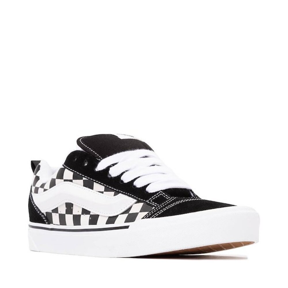 Vans Knu Skool Checkerboard Shoe - Black / White